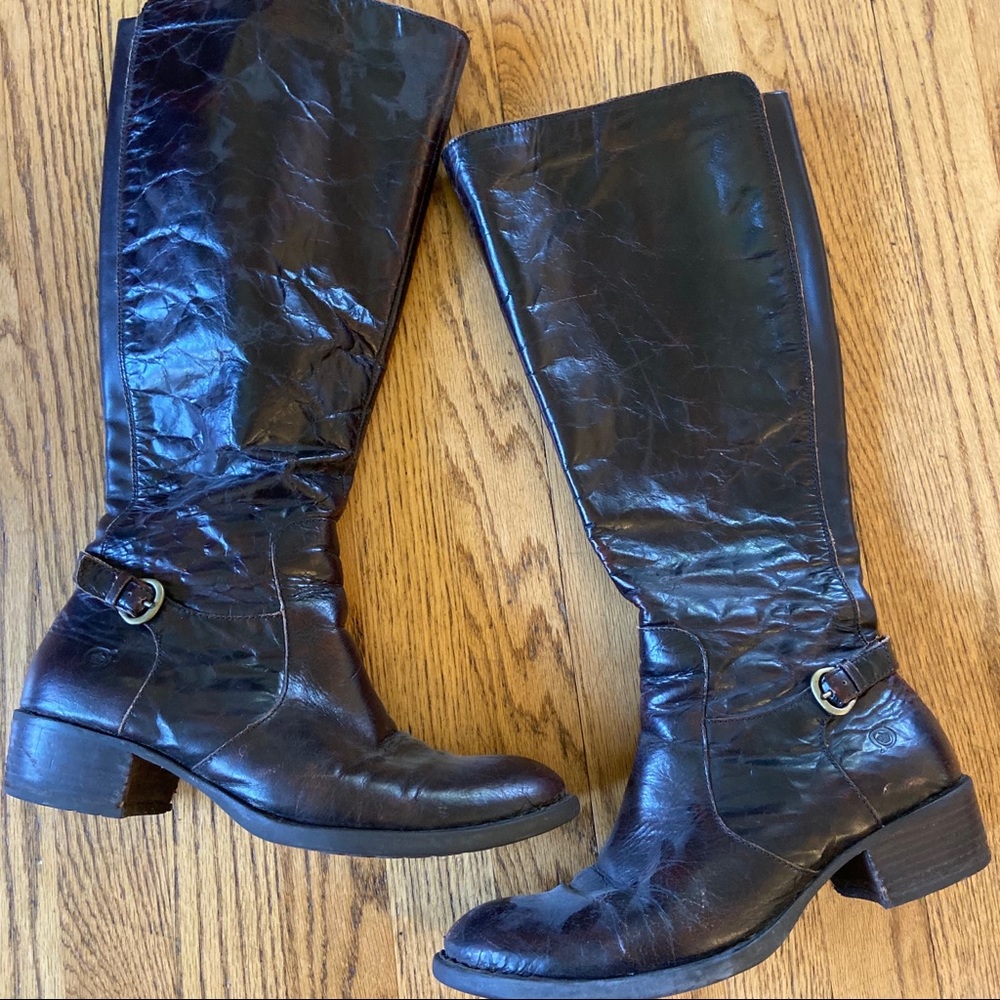 Leather BORN riding boots